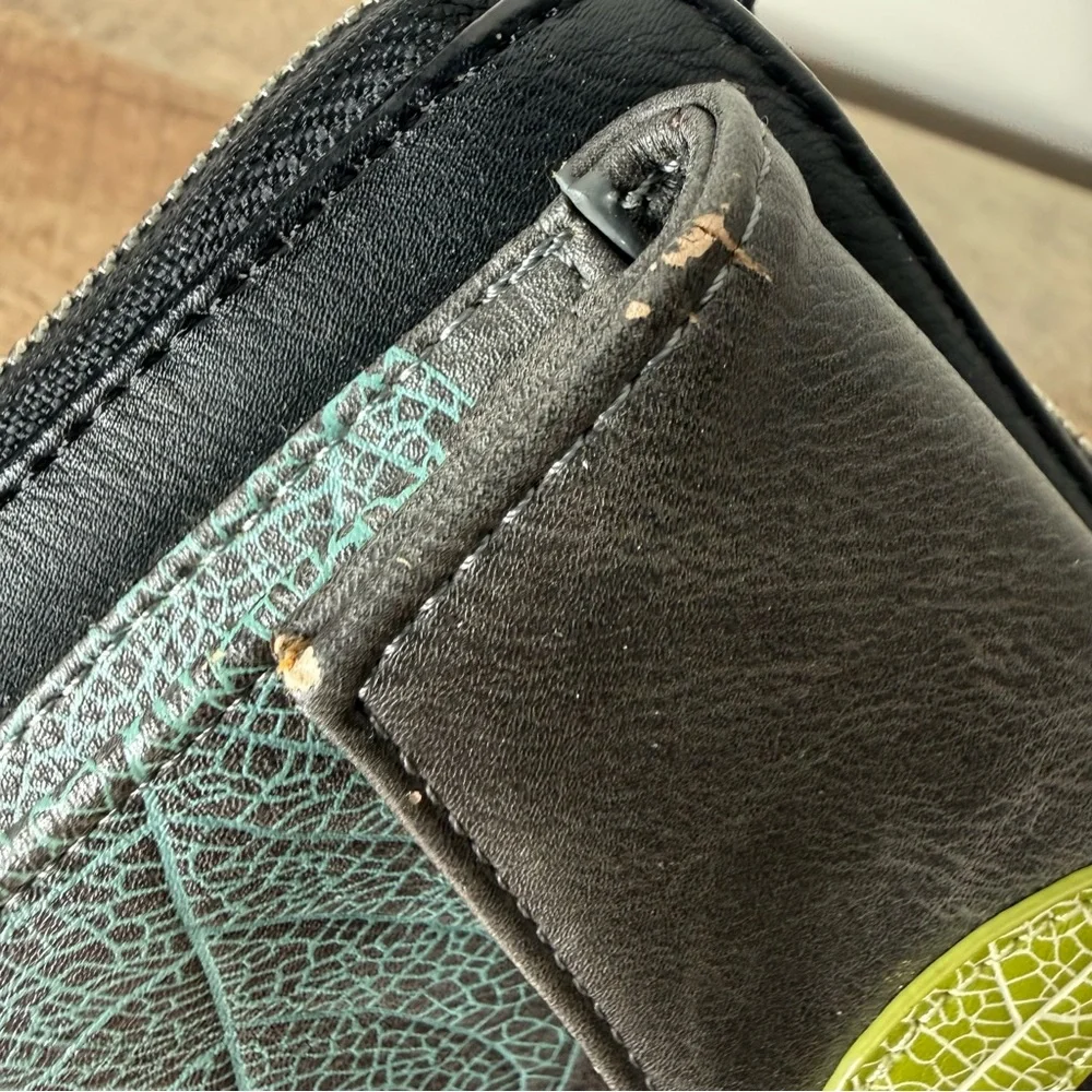 ESPE Vegan Leather Crossbody Convertible Clutch Bag Detachable Strap Leaf Wallet - Picture 13 of 14